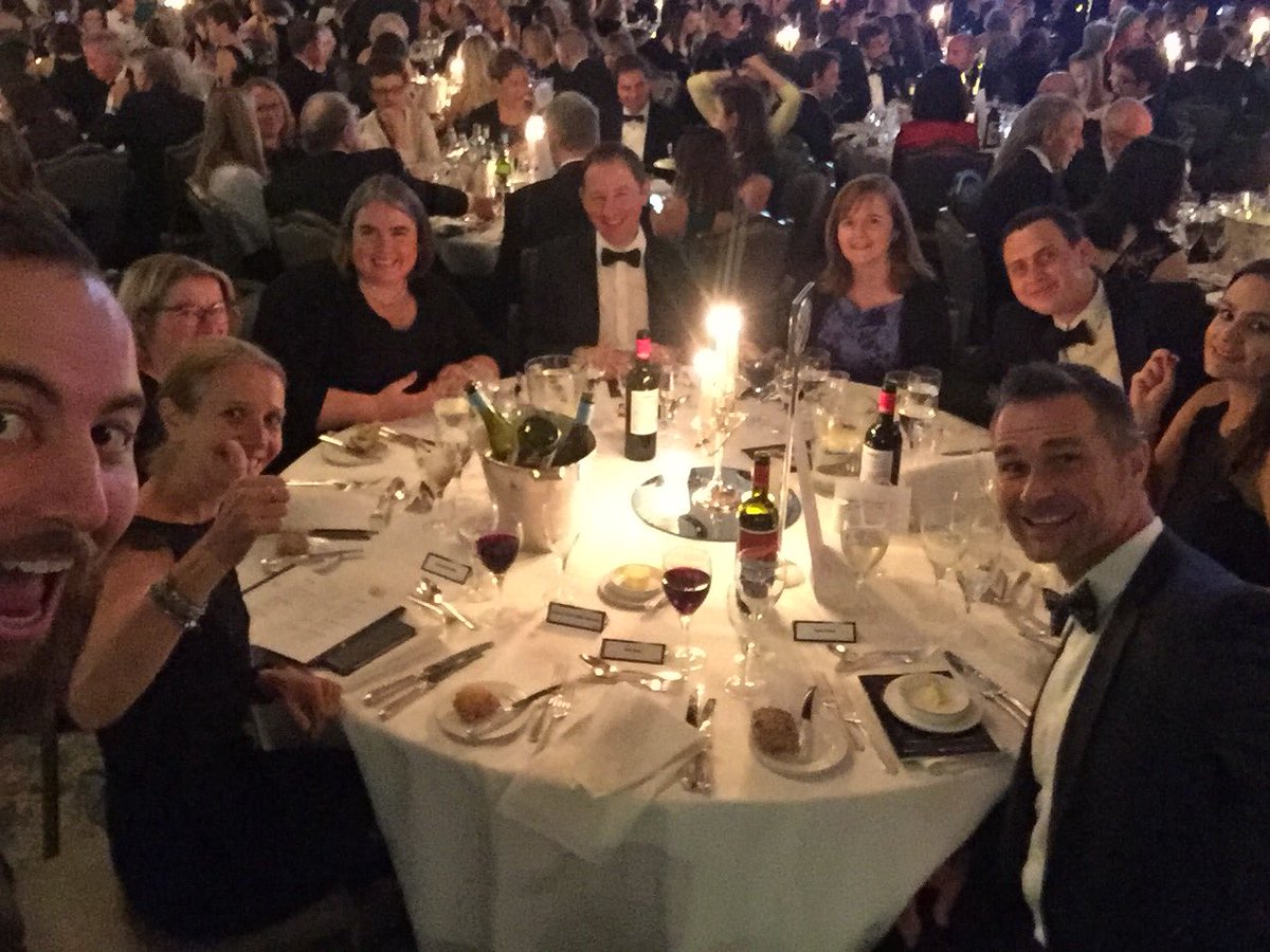NickBadgerDavis's tweet photo. Table 88 repping hard, look out for the after photo in a couple of hours #THELMAs https://t.co/hKE1n65CBQ