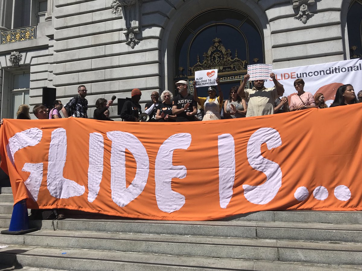 Lavidadegenesis's tweet photo. Proud to stand with @GLIDEsf an amazing institution that is truly carrying out God’s word. Glad to join Mayor @LondonBreed @michaelfranti and many others today on behalf of @DavidChiu #GLIDEunconditionally https://t.co/UcNwSJJtx7
