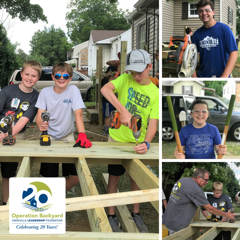 KnoxLeadership's tweet photo. Yesterday, #OperationBackyard and Farragut Christian Church built a 40ft accessibility ramp for Mrs. Rowe and her son. Now, they are able to safely get in and out of their home without fear of falling or injury. #RebuildKnox #20YearsStrong https://t.co/T6gaaBtlNH