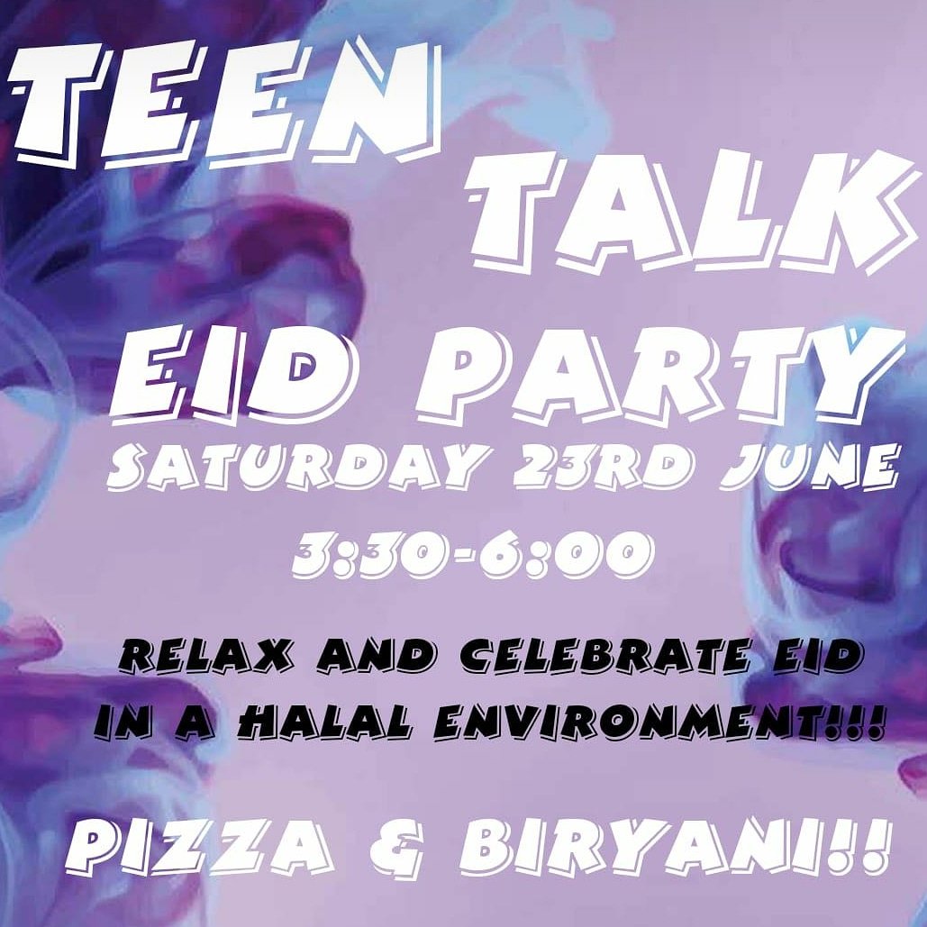 TheBatley's tweet image. Batley Teentalk Eid Party. Book in advance 07828914535 for girls 12-25 years old  #halalfun