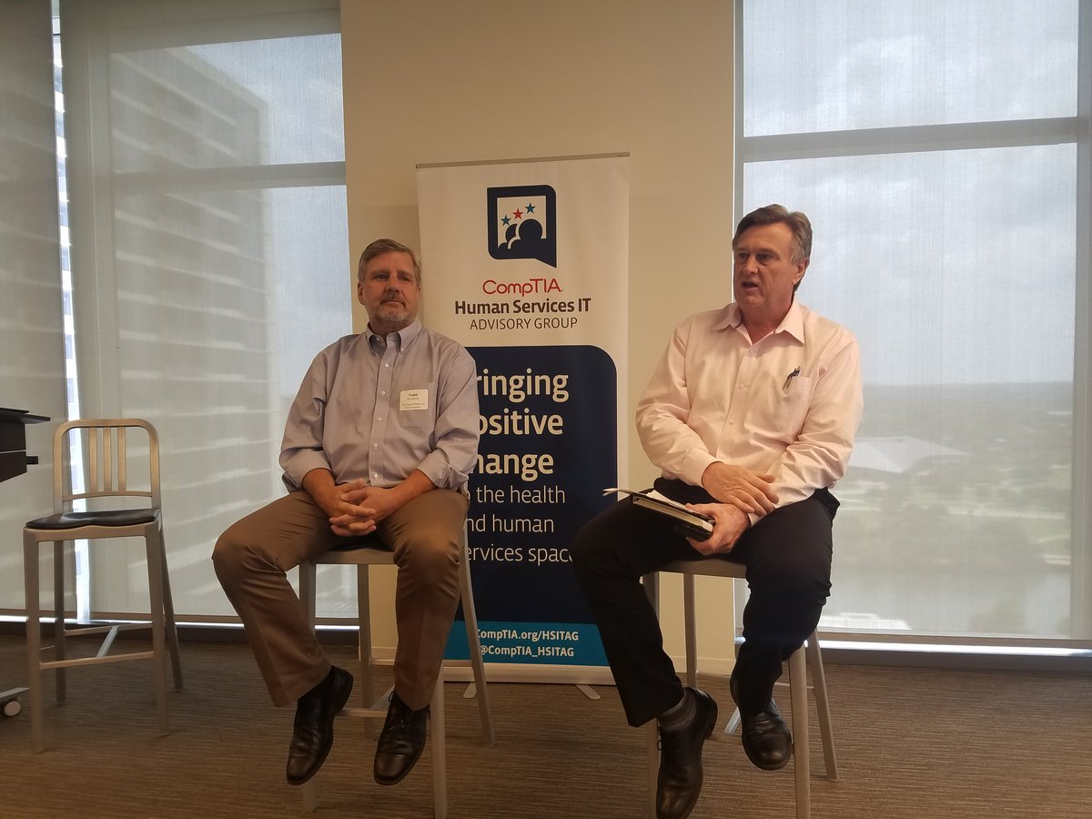 CompTIA_HHSTech's tweet image. Continuing with more great speakers today from the @CompTIA_SLED side. Todd Kimbriel, TX CIO, and Hershel Becker, TX CPO are answering member questions during this open forum on tech, TX plans and procirement! #tech #procurment #memberbenefit