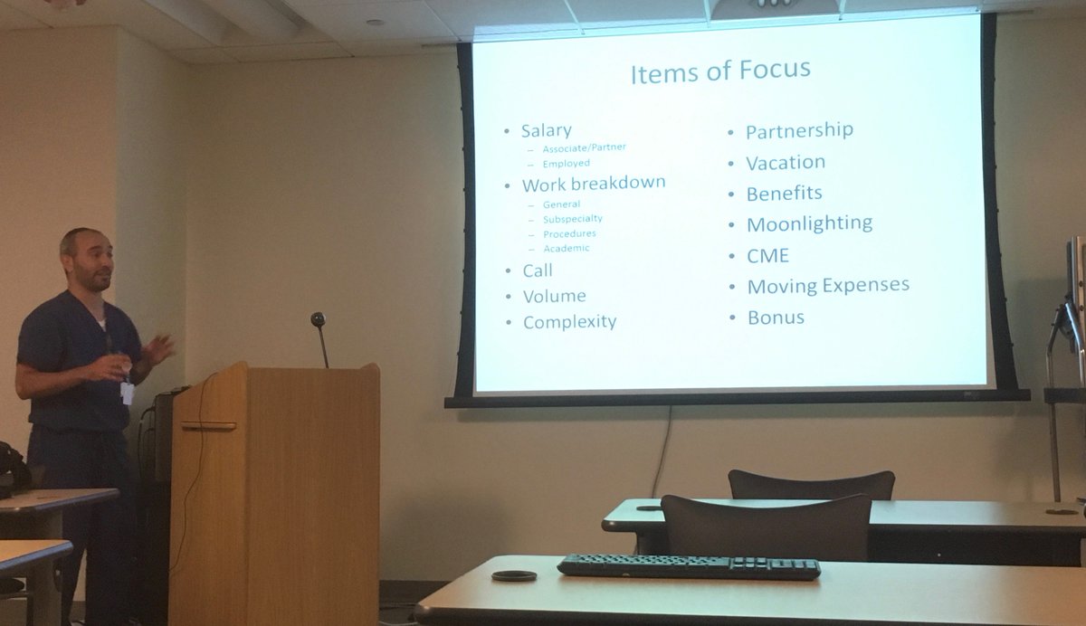 USC_Rads's tweet photo. Dr. Jonathan Frankel, @KeckMedUSC Cardiothoracic and Advanced Abdominal Imaging Fellow, delivering conference on "life after residency". Excellent advice re: fellowship applications, the job hunt, and disability insurance. #radres #realtalk #lifeafterresidency #jobhunt #adulting https://t.co/FuZAwjY1ov