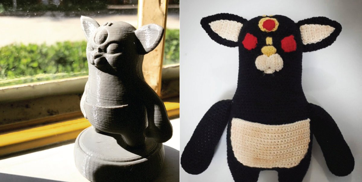 Which Nuru do you like better? 3d or crochet? #crochettoys #3dtoys #3Dprinting