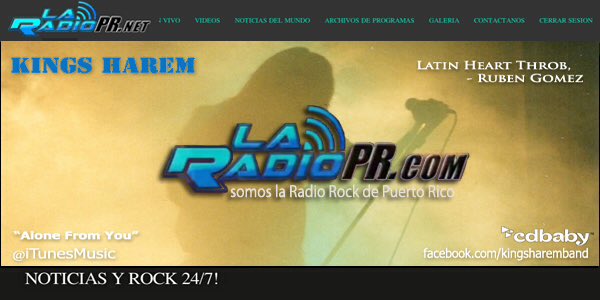 KingsHaremBand's tweet photo. SouthAmerica's @LaRadioPR Puerto Rico 🇵🇷 ❤️#USA 🇺🇸 Crankin #HardRock #Metal 🤘 #Radio @KingsHaremBand 🐪 #Tunein #Request in Rotation 24/7 #Rock @KingsHaremFans @RubenGomezKane  https://t.co/UPtaQD3DAn https://t.co/FRM6fm1nD1 Join the Caravan 🌴 Subscribe @cdbaby #WeRock 👍 https://t.co/POGGjX8niX