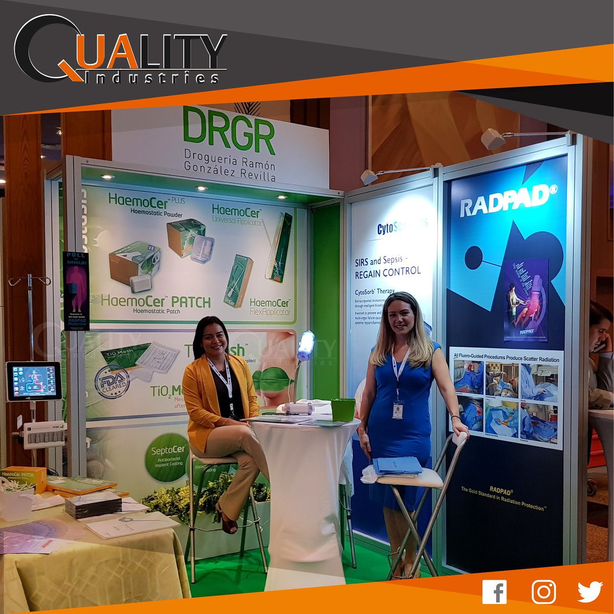 qualitypty's tweet image. Montaje de #stand #drogueriaramongonzalezrevilla Congreso de Medicina Crítica. La calidad de nuestro trabajo es nuestra cartavde presentación! #congresos #eventos #standpanama #congresosmedicos #ferias #panama