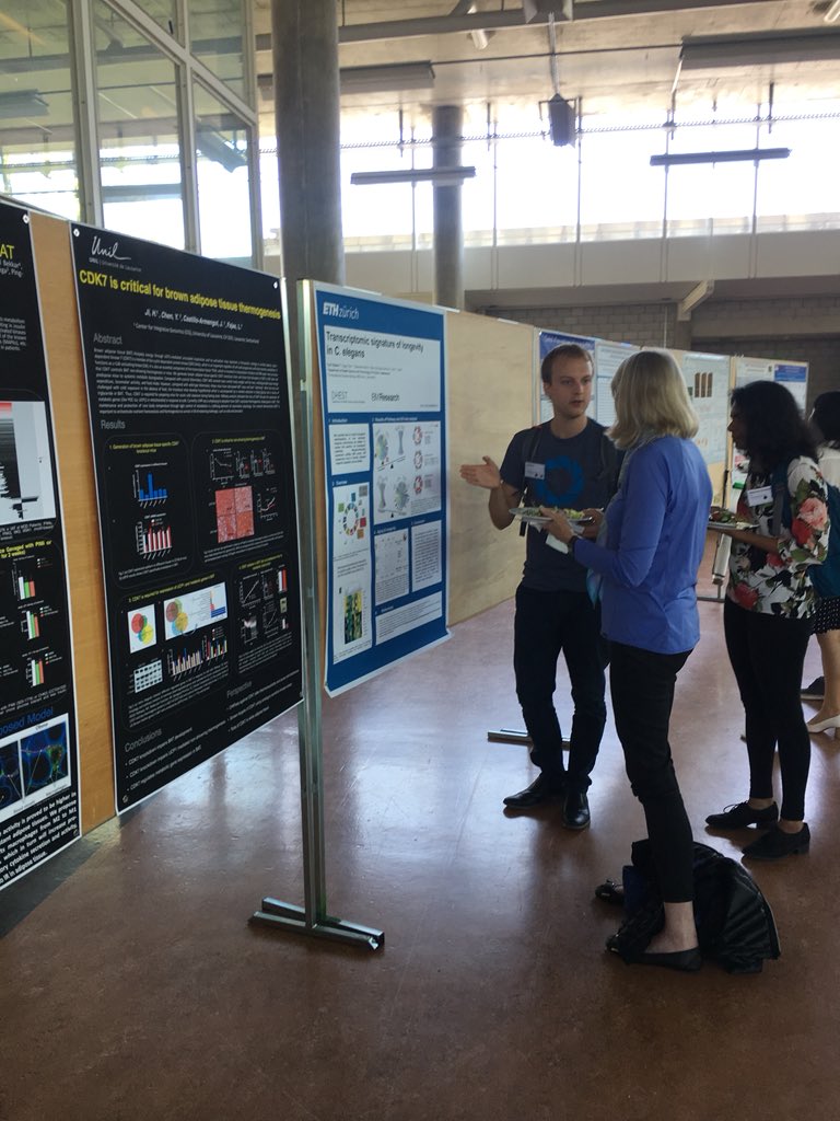 Collin Ewald (@collinewald) on Twitter photo <a href="/cyril_statzer/">Cyril Statzer</a> explaining his latest discoveries about transcriptomic signature of #longevity in C. elegans <a href="/unil/">Université de Lausanne</a> CIG #Aging Symposium. #ewaldlab <a href="/cyril_statzer/">Cyril Statzer</a> explaining his latest discoveries about transcriptomic signature of #longevity in C. elegans <a href="/unil/">Université de Lausanne</a> CIG #Aging Symposium. #ewaldlab