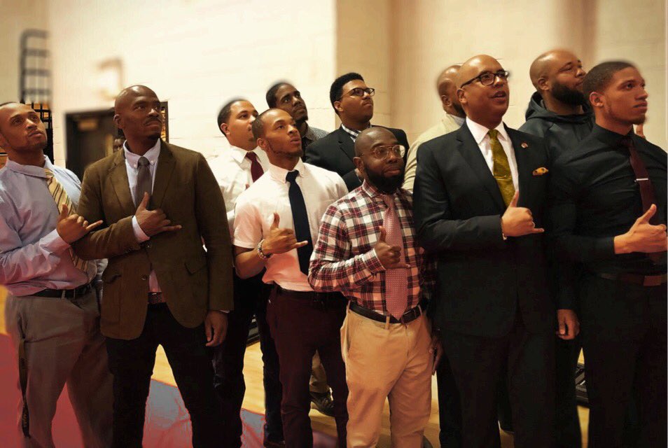 TimKing's tweet image. It may be the last day of school, but the @apa1906NETwork @UrbanPrep men are, as ever, looking to the future.  #AlphaPhiAlpha #OhhSix #ServantsOfAll #WeBelieve