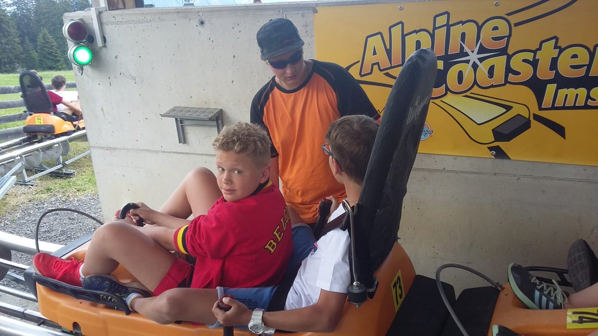 eicgerman's tweet photo. #eicger18  today we went white water rafting in Austria which was both mentally and physically challenging. This was followed by a ride on the longest summer alpine roller coaster.@MFLEIC @eicHUMAN https://t.co/cicnbHdhJp