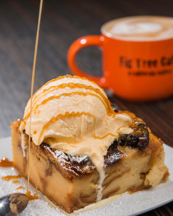 Have you had our Fig Bread Pudding with vanilla ice cream at Liberty Station? You have give it a try! 🤔😋