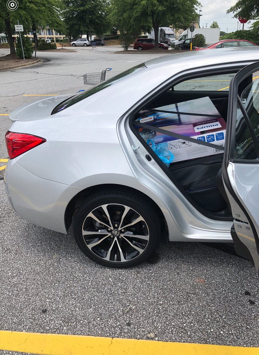 Nine on Twitter "You can fit a 55 inch TV in a Corolla"