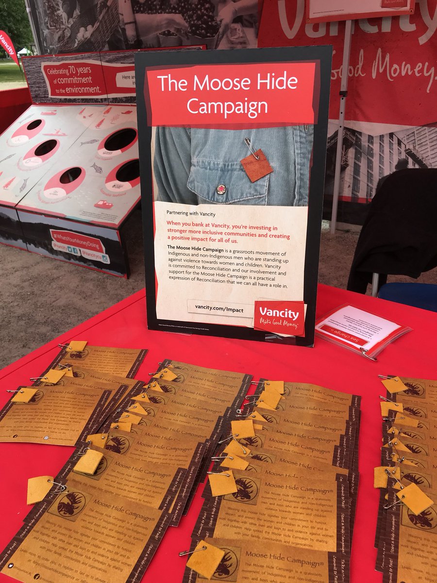 SWAnderson1's tweet photo. Proud to support the Moose Hide Campaign @MooseHide_BC @Vancity https://t.co/Gjl2vB5e2G