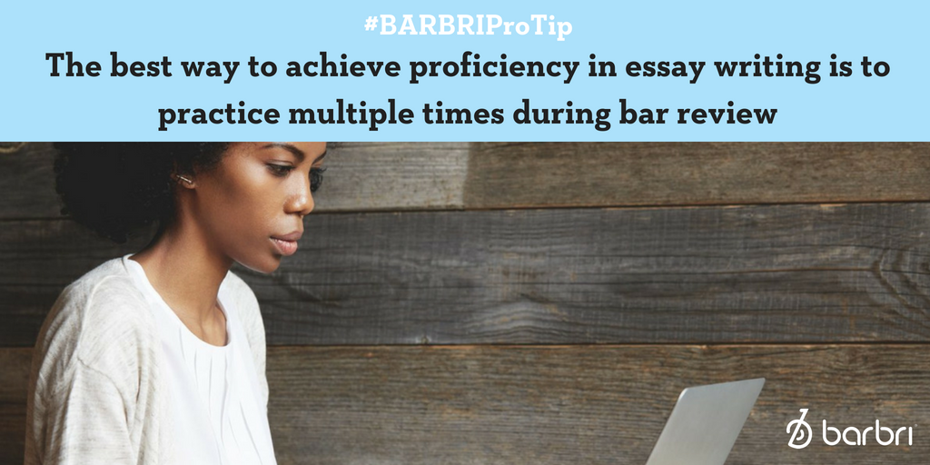 barbri's tweet photo. Essay writing for the #BarExam is very different than what you may have experienced in the past. Listen to this #BARBRIProTip from Steve Levin, BARBRI's Senior Director of Essay Testing: https://t.co/JpDhBQ1YS9 https://t.co/iU7OP6ZKJq