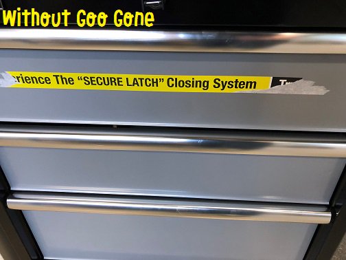 GooGoneBrand's tweet image. Goo Gone is for great for around the office! This fan shared these photos with us. They tried removing the sticker with just their nails and barely removed anything. Goo Gone made the sticker come off with ease! #GoodAsGone #StickerRemoval #MakingLifeEasier