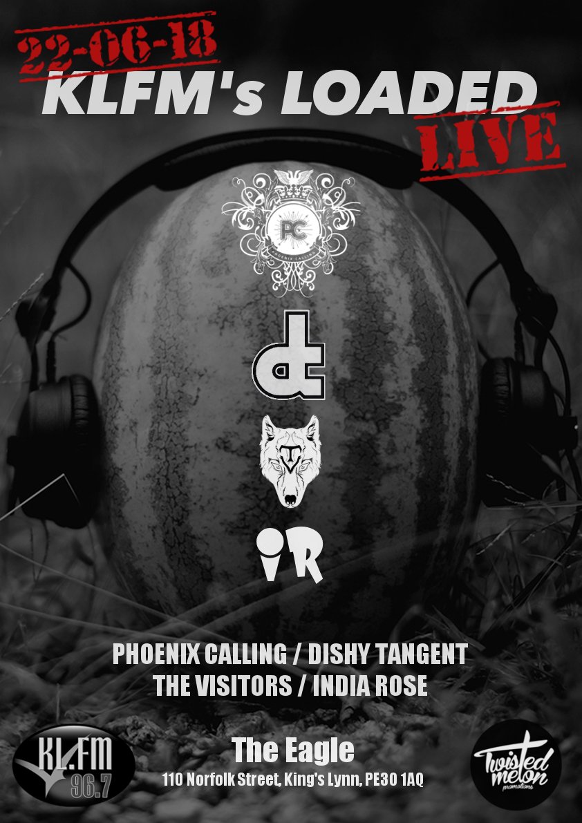 Loaded with Triston (@loadedrwn) on Twitter photo Tonight on Loaded our gig of the week is the brand new monthly #LoadedLive event at the <a href="/theeaglekl/">The Eagle</a> which is tomorrow night & features <a href="/phoenix_calling/">Phoenix Calling</a> <a href="/DishyTangent/">Dishy Tangent 💙</a> <a href="/Th3Visitors/">The Visitors</a> & <a href="/IndiaRoseBarlow/">India-Rose Barlow</a>
also tonight <a href="/thestoneroses/">The Stone Roses</a> <a href="/YOUTHKILLEDIT/">Youth Killed It</a> @OddityRoad <a href="/TheWholls/">THE WHOLLS</a> <a href="/ArcticMonkeys/">Arctic Monkeys</a> Tonight on Loaded our gig of the week is the brand new monthly #LoadedLive event at the <a href="/theeaglekl/">The Eagle</a> which is tomorrow night & features <a href="/phoenix_calling/">Phoenix Calling</a> <a href="/DishyTangent/">Dishy Tangent 💙</a> <a href="/Th3Visitors/">The Visitors</a> & <a href="/IndiaRoseBarlow/">India-Rose Barlow</a>
also tonight <a href="/thestoneroses/">The Stone Roses</a> <a href="/YOUTHKILLEDIT/">Youth Killed It</a> @OddityRoad <a href="/TheWholls/">THE WHOLLS</a> <a href="/ArcticMonkeys/">Arctic Monkeys</a>