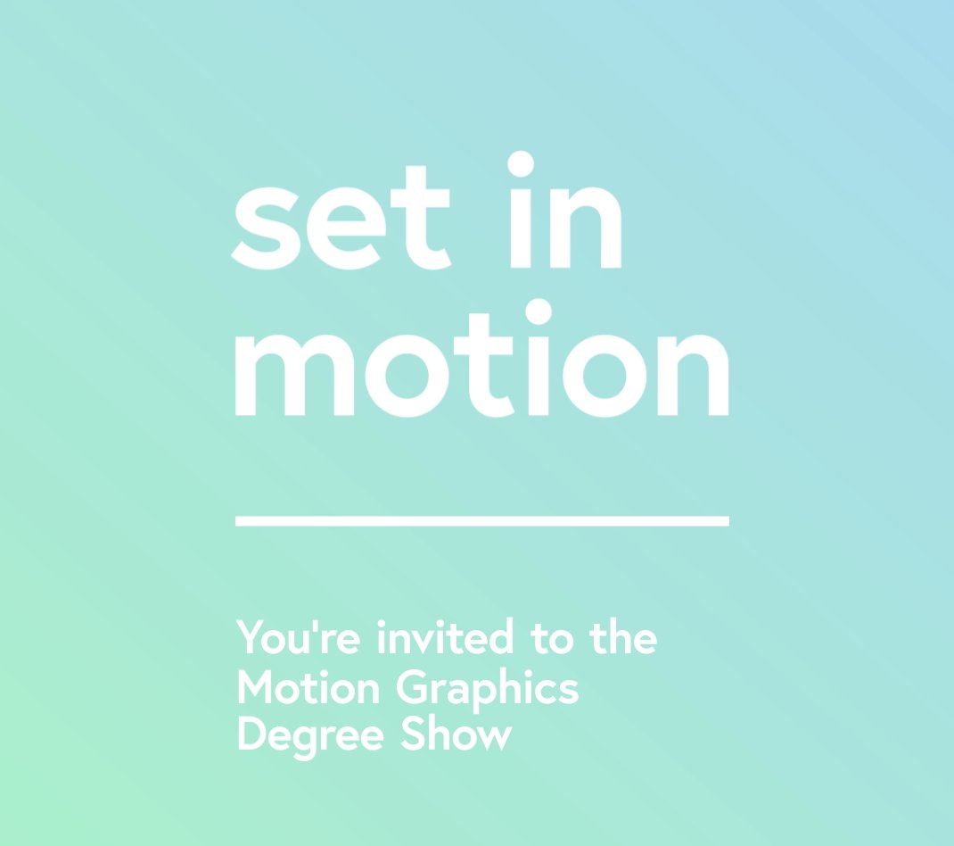 Congratulations to the <a href="/RavensbourneUK/">Ravensbourne University London</a> Motion Graphics students for a fantastic start to their Degree show last night!