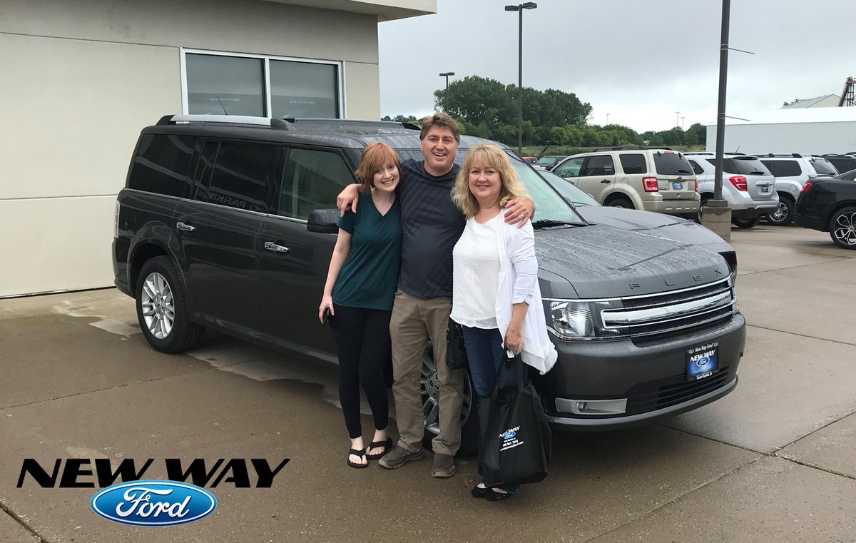 Congratulations Michelle and Dave Beeman from Pleasant Hill, #Iowa on the purchase of your 2017 Ford Flex. New Way Ford and salesman David Rehm appreciate your business.