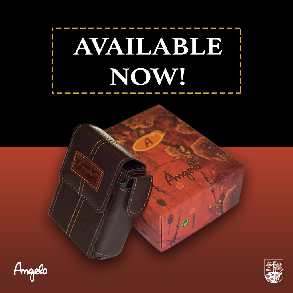 Thecocknbull_'s tweet photo. 💼 AVAILABLE NOW 💼
•
Assorted leather and metal Angelo Cigarette Cases available at all Cock ‘n Bull stores now from only R111!! 💼🔥
•
#angelo #cigarettecase #availablenow #tobacconist #cocknbullsa #visitourstore https://t.co/hppsIpy4Ai