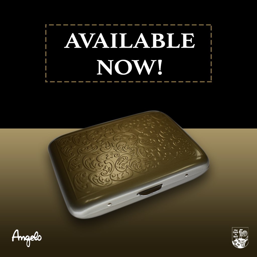 Thecocknbull_'s tweet photo. 💼 AVAILABLE NOW 💼
•
Assorted leather and metal Angelo Cigarette Cases available at all Cock ‘n Bull stores now from only R111!! 💼🔥
•
#angelo #cigarettecase #availablenow #tobacconist #cocknbullsa #visitourstore https://t.co/hppsIpy4Ai