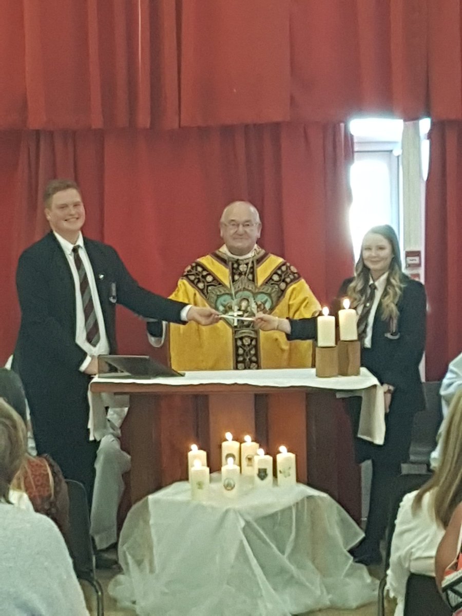 BHHSREDept's tweet photo. Thanks to His Grace Archbishop George Stack, the priests and deacons of the diocese for celebrating @BishopHedleyRC Golden Jubilee Mass. @CatholicCardiff @CathEdService https://t.co/Q94sOty84k