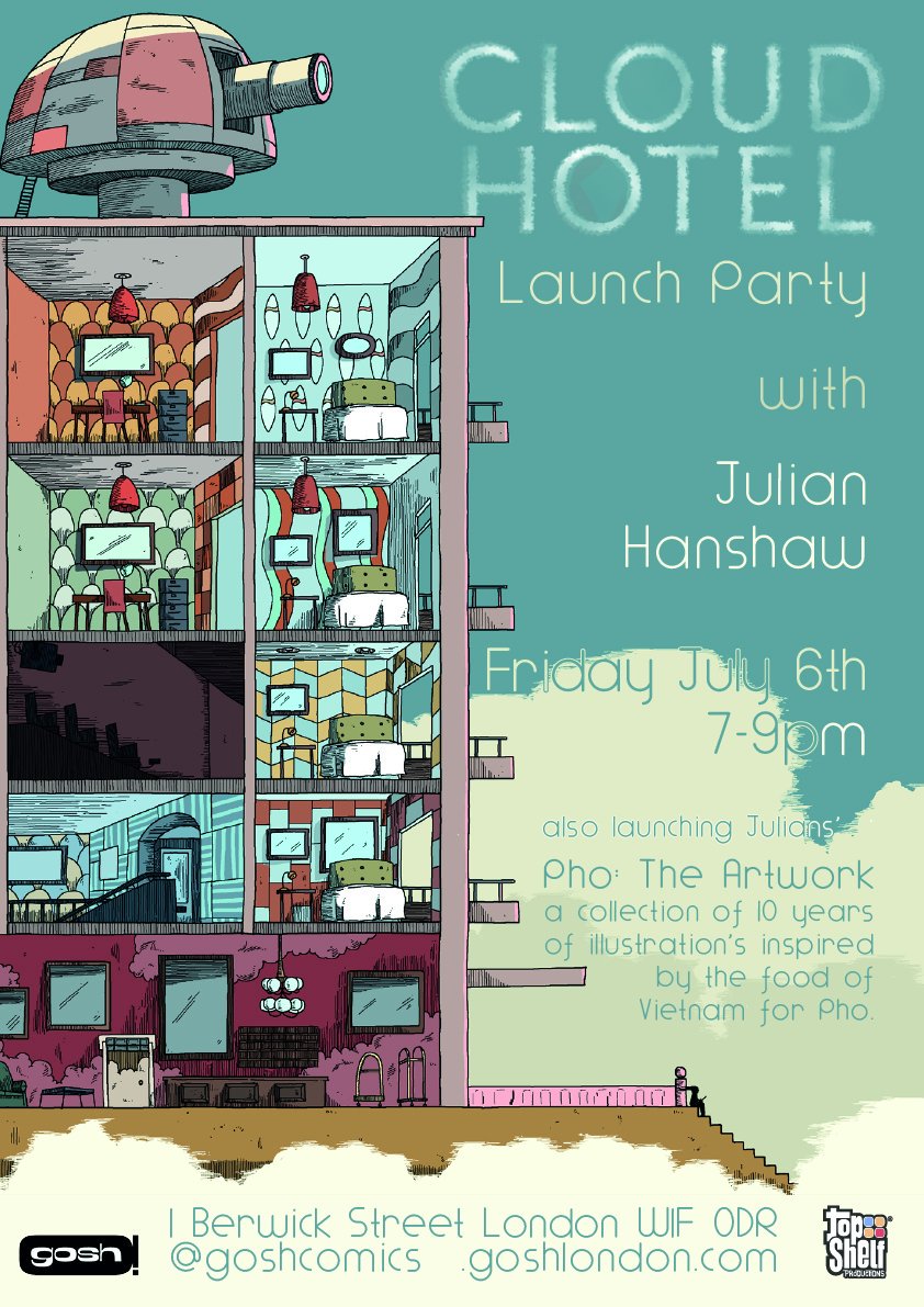 HanshawJulian's tweet photo. All with a few cheeky beers. Come on down. 6th July. @topshelfcomix @PhoRestaurant @GoshComics #NewRelease #comics https://t.co/qdYwm62Yhz