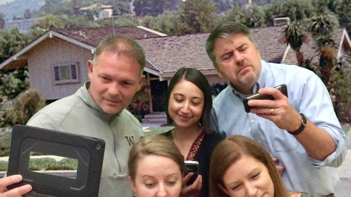 DiscoWhipple's tweet image. Team “What the Tech?” Hard at work! #FutureReadyAdmin