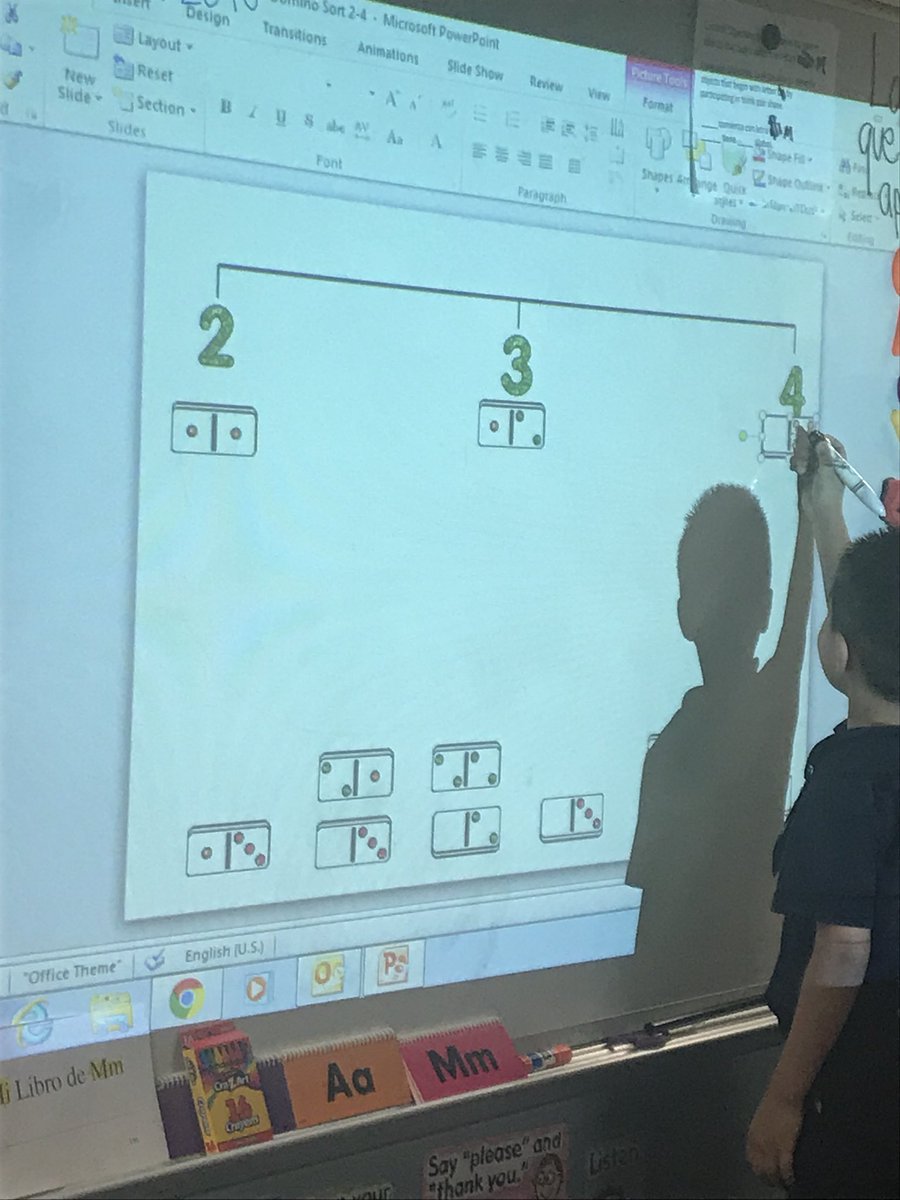 ysaldana12's tweet image. To wrap up the week of learning we sorted dominos by their total number. @ChambersCharger @Martin_Mustangs #iteachk #bilingualteacher #mathtech