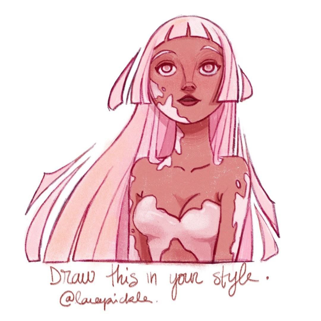 Lara Pickle ᴮᴱ Hello There I M Nervous But Here I Go I M Hosting This Drawthisinyourstyle Event On Instagram Until July The 31th I Drew Milke The Milk Mermaid I