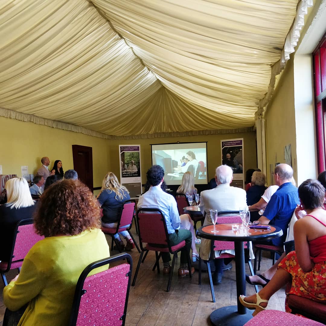 letshaveashow's tweet photo. Thank You to @CFNIreland for having us to dinner tonight! We spent the evening at their Summer Celebration Party hearing about fantastic community projects, organisations &amp; work being done in N.Ireland to help people feel valued and inspired #CFNIparty #letshaveashow #Belfasthour https://t.co/3HiBF5rlPb