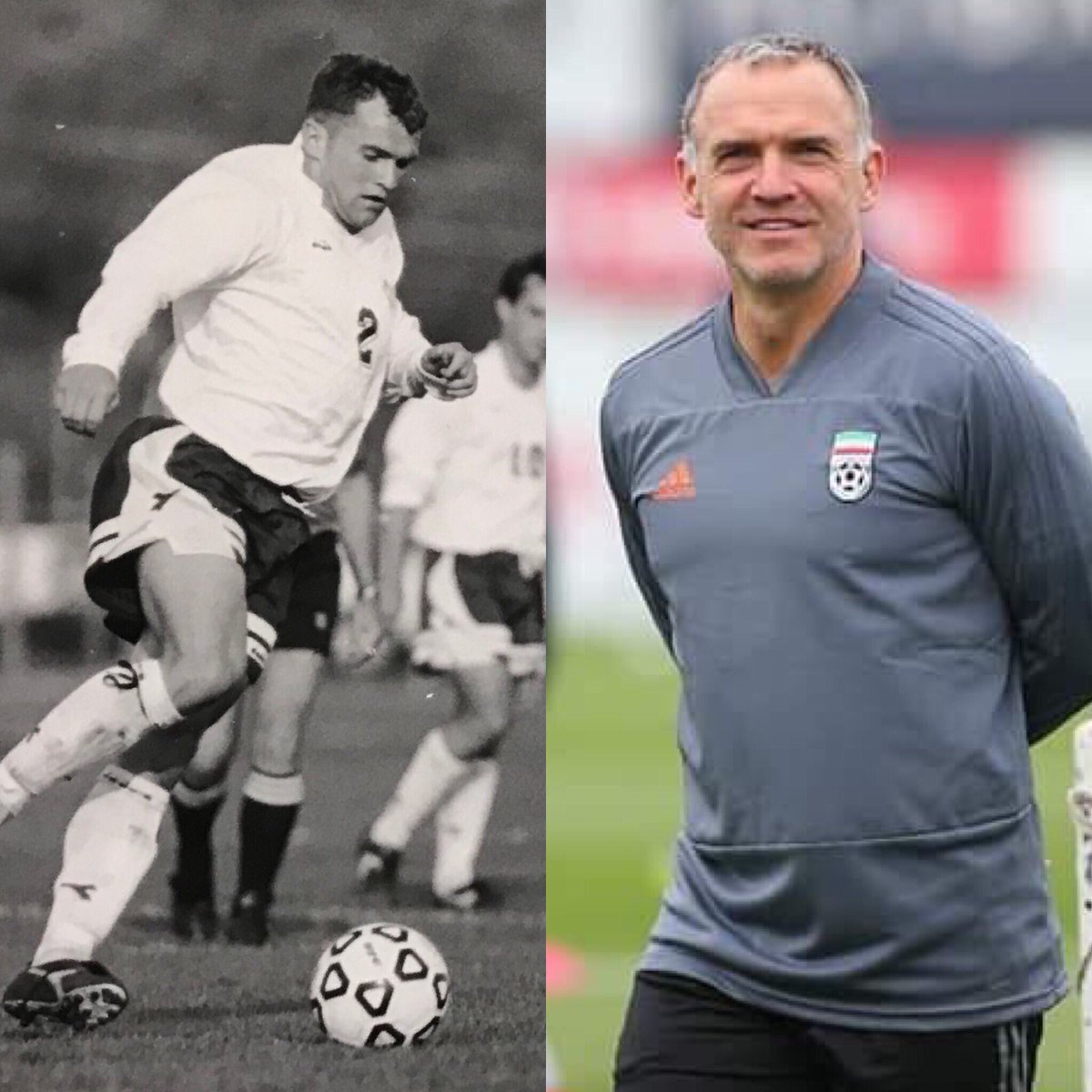 From 1992-96, <a href="/MickMcDermott/">Mickmcdermott</a> was a member of the <a href="/rhodymsoc/">Rhody Men's Soccer ⚽</a> team... Today, he’s on the sidelines at the #WorldCup, as an assistant coach for the Iran National Team! #tbt 🐏⚽️🇮🇷