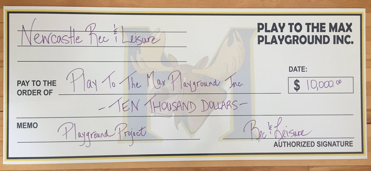 A tremendous Thank You from our Board and <a href="/aitkenacademy/">Max Aitken Academy</a> to Newcastle Recreation and Leisure for their amazing donation of $10,000.00!!!! We are living in a community of kindness, and we are so very grateful! #playgroundproject #smalltownbighearts