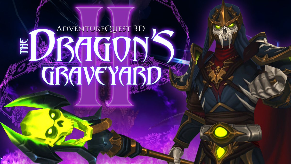 ArtixKrieger's tweet photo. The Dragon's Graveyard Part II is LIVE! Share &amp; join us in AdventureQuest 3D for the release. https://t.co/jfBQatQBS6 https://t.co/1UkMPowtVx