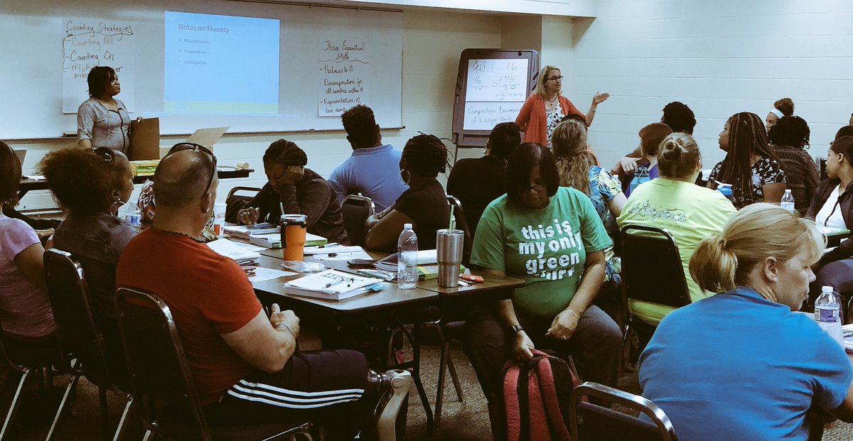 Director of Math @jenarberg presenting @eureka_math to an eager and amazing group of teachers! #ProfesssionalDevelopment