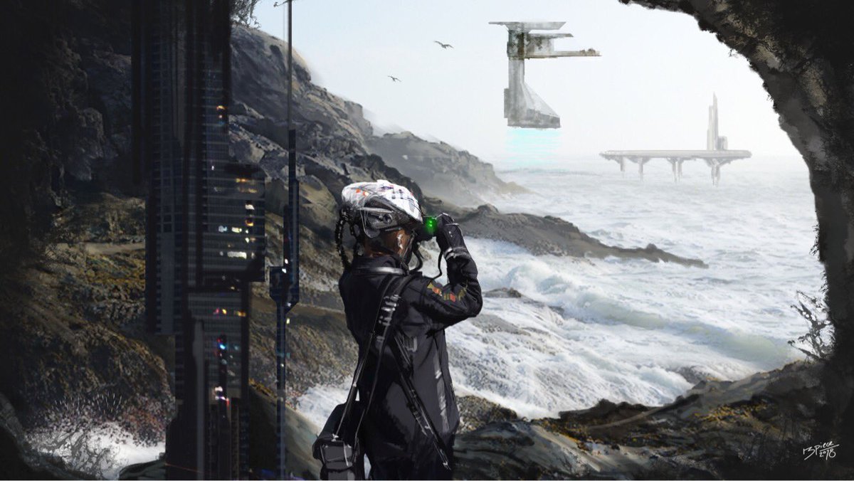 mr3piece's tweet photo. ‘Coastal Sentry’ #speedpainting https://t.co/qrJmAbDiC4