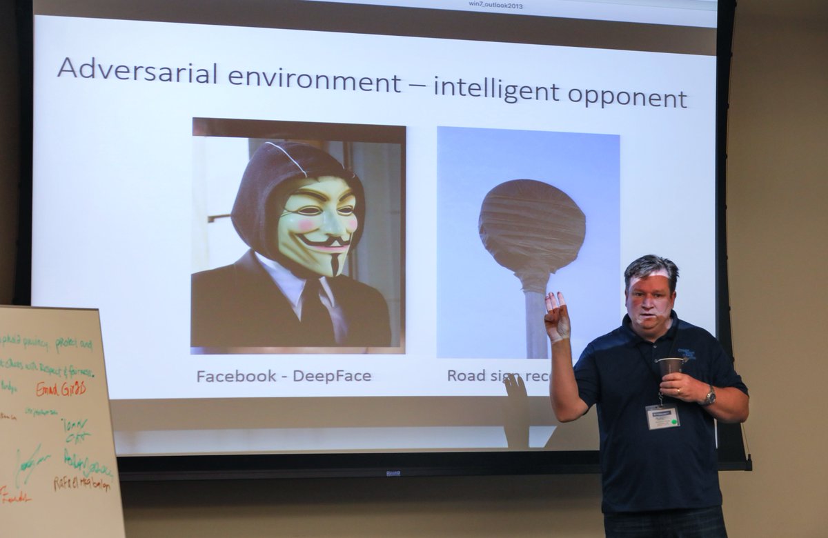 ESET's tweet image. .@ESET Security Researcher Cameron Camp (@Crypto_Sec) speaks to students at @soecsd #CyberBootcamp