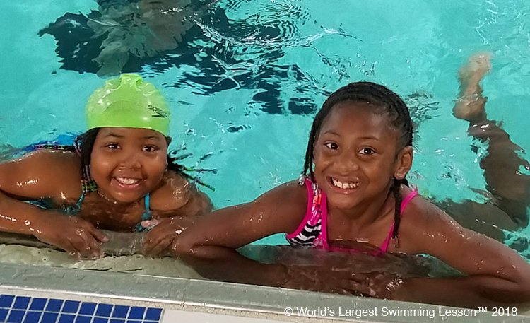 NoChildDrowns's tweet photo. What A GREAT DAY! Together we are making a difference in the lives of hundreds of thousands of kids and adults all over the world! @TheWLSL #WorldsLargestSwimmingLesson #TEAMWLSL #Learn2Swim #LayersOfProtection @NoChildDrowns #NotOneMoreDrowning https://t.co/GJjbsIqbJg https://t.co/AJEqcxJo1i