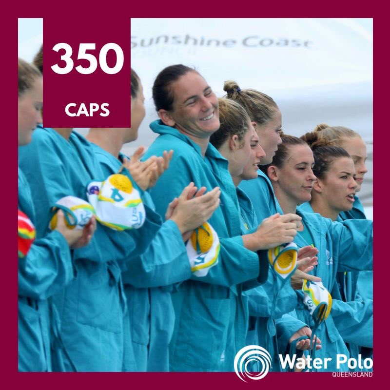 Congratulations Bron 🤽🏻‍♀️ She will earn her 350th cap against Greece today, we reckon she can go another 350!!!  #legend #GoAus #AussieStinger #QueenslandPride  #ladieswhoeggbeater #throwlikeagirl #changehergame #wpqld