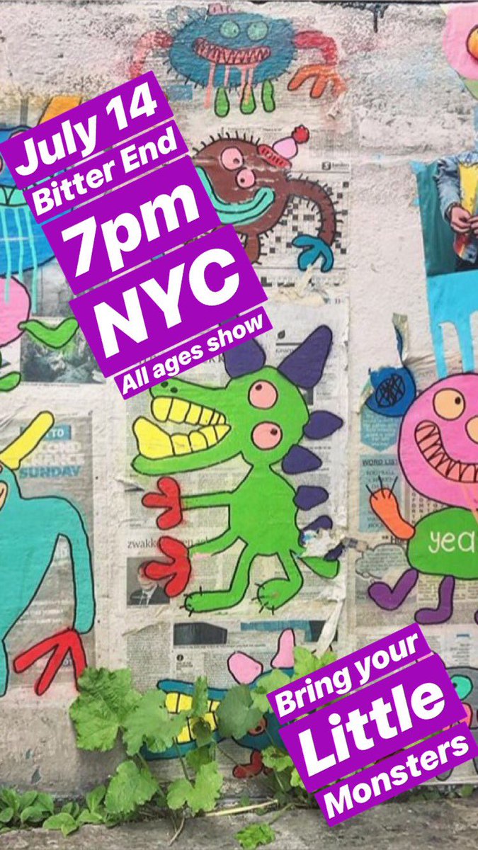 JULY 14 | THE BITTER END | NYC
7PM 
🦎ALL AGES SHOW🦖