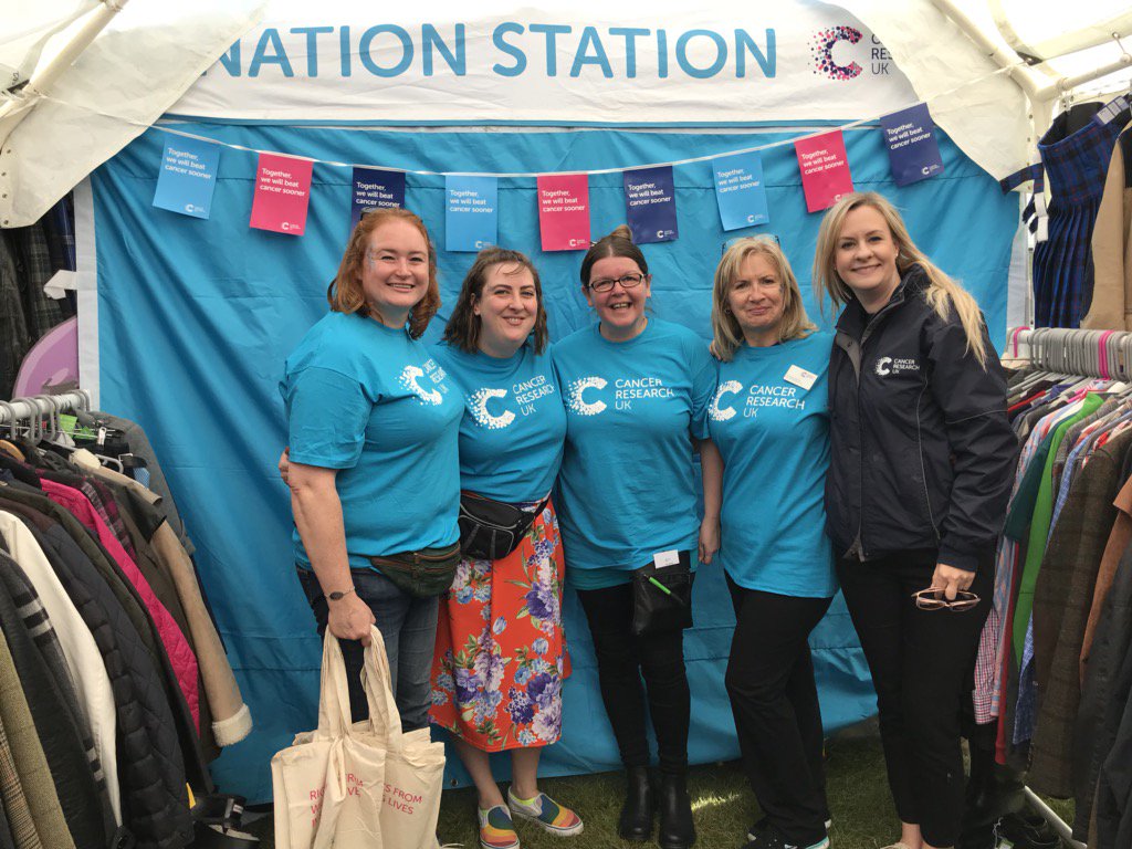 Great day @ScotlandRHShow with some of the @CR_UK Scotland family ❤️ @CRUKScotland #OneCRUK #HighlandShow