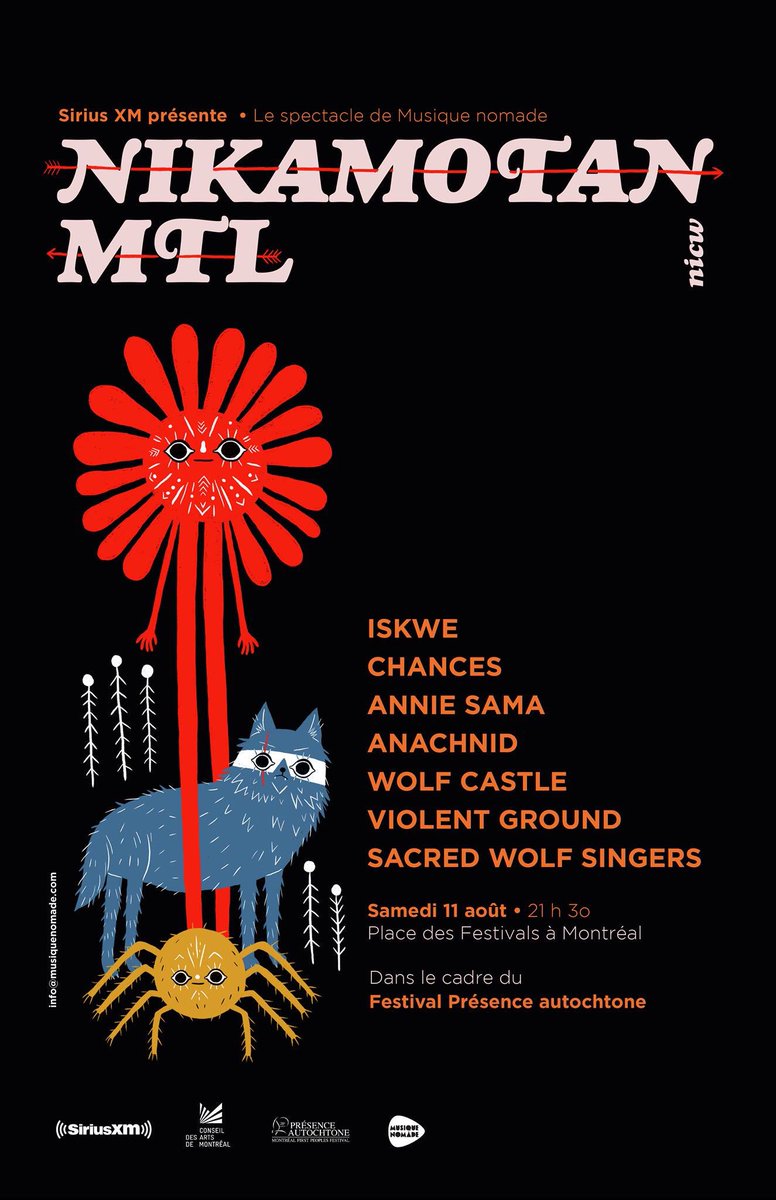On this National Indigenous Peoples Day, we are very happy to announce we'll be performing at this beautiful event on August 11th at Place des festivals in Mtl!