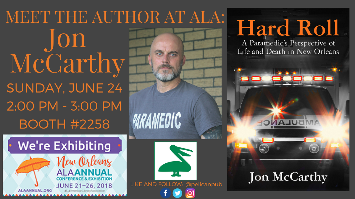 PelicanPub's tweet image. Meet @JonMassCasualty , author of HARD ROLL, at @alaannual! He will be in booth #2258 from 2 - 3 pm on Sunday, June 24!
#alaac18 #ALA18 #goodreads #amreading