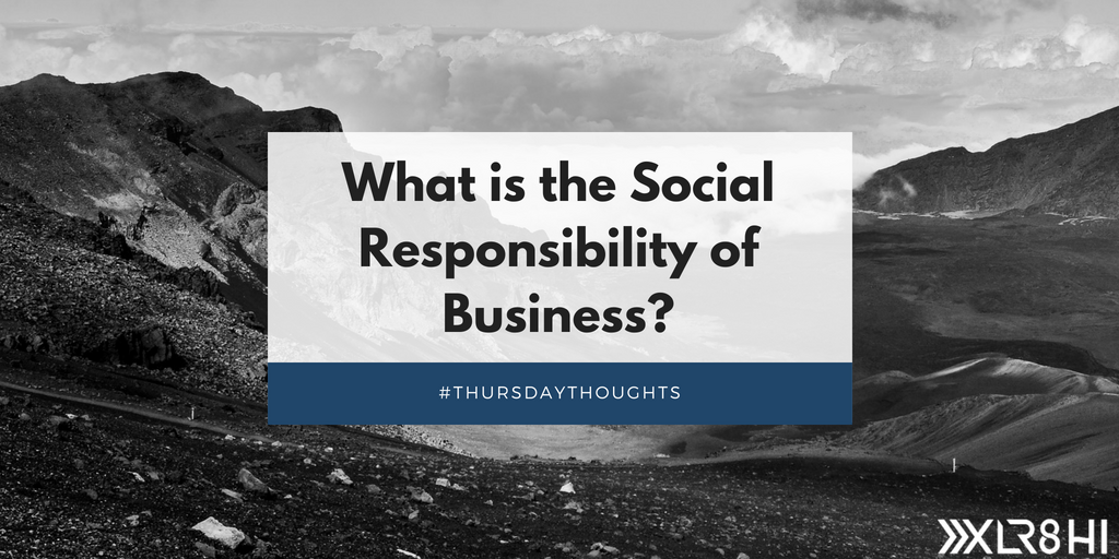 XLR8HI's tweet photo. #XLR8HI #ThursdayThoughts It's been a question considered for quite some time by thinkers and businesspeople around the world. What do you think?
#StartupLife #HawaiiBusiness #CorporateSocialResponsibility #FreeMarket #BigQuestions #BusinessEthics #ThinkAboutIt #SultanVentures https://t.co/Y0AZVsLOH3
