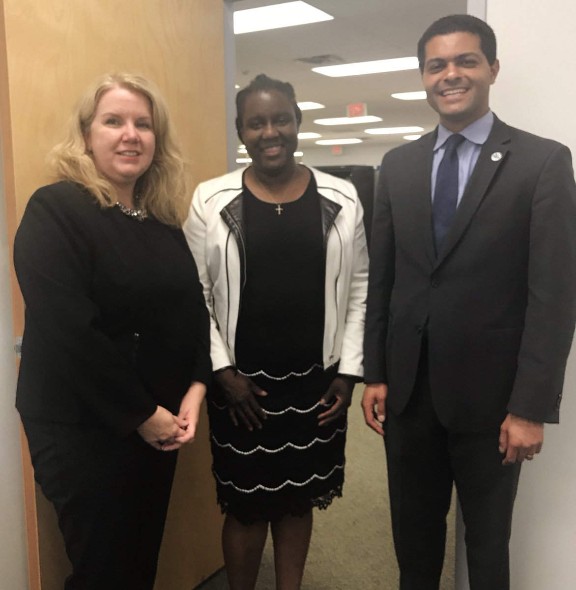 NJDHS's tweet photo. .@NJDHS Commish Johnson & @Health Elnahal join Asst. Commish of Mental Health & Addiction Srvs Valerie Mielke to brief stakeholders on @GovMurphy exciting plan to return #DMHAS to DHS. Exceptional mental health and substance use disorder treatment for NJ is our priority. https://t.co/DxghMEgMz7