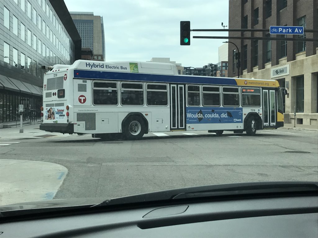 mjwoodrow's tweet photo. Hey @MetroTransitMN please remind your drivers to be considerate on the road and follow the law. It’s ridiculous how often this happens: https://t.co/yOxXPMgFAX