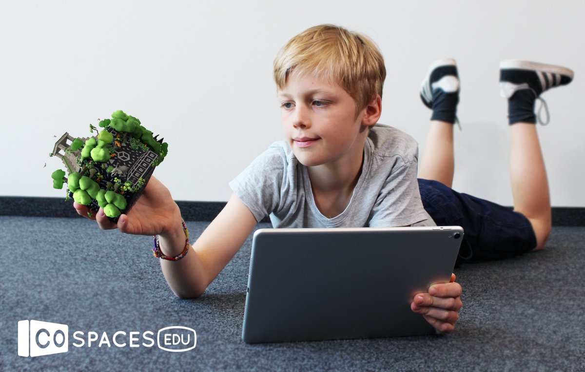 Delightex_Edu's tweet photo. We're SO excited to announce our partnership with @MergeVR to let you create your own holograms for the #MERGECube in #CoSpacesEdu :D Join us at #ISTE2018 for more info! #CoSMerge #AR https://t.co/tHTdEy8rAZ