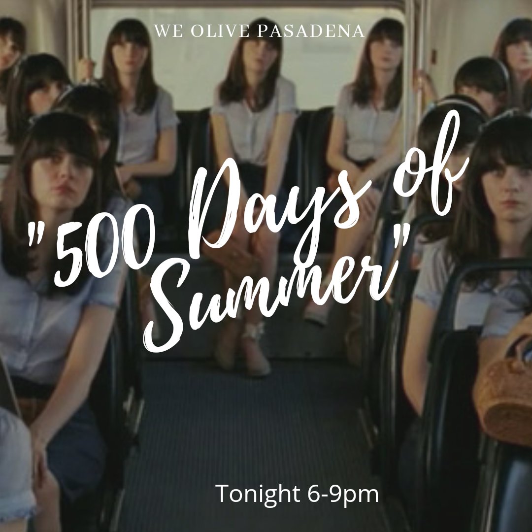 Let's welcome in the first day of Summer with a screening of, '500 Days of Summer'! Grab a glass of rose' and enjoy a nice summer night with us! #summernights #summerscreenings #rosealltheway