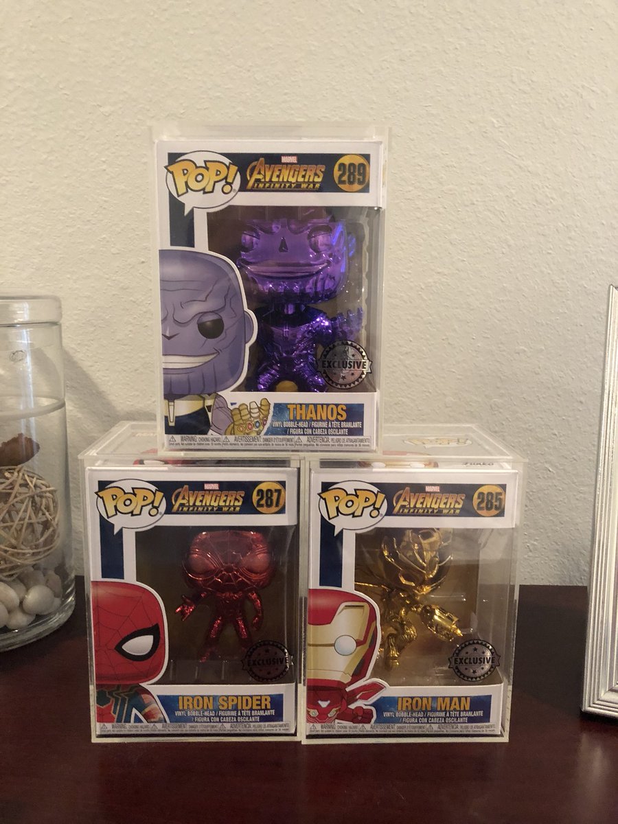 pop_raffler's tweet photo. Current raffle on my instagram @pop_raffler #InfinityWar #FunkoPop #chromethanos #Thanos #spiderman #ironman #tonystark #popgrails https://t.co/qXeGi3m7Mw