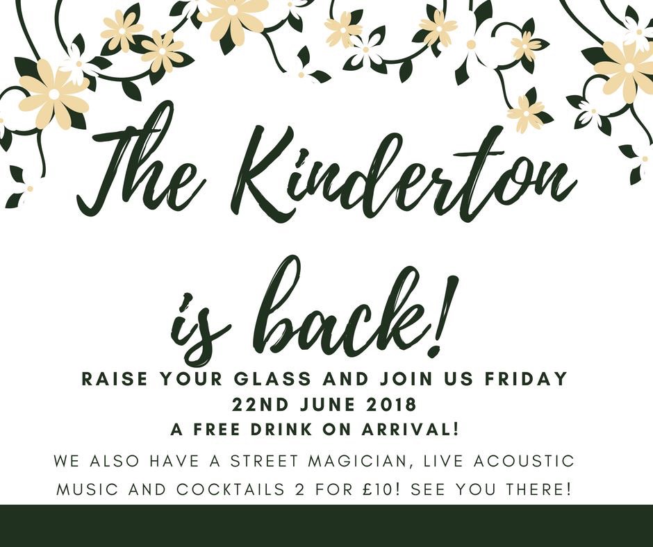 TheKinderton's tweet photo. #thekindertonisback https://t.co/8IYXSL0SxZ