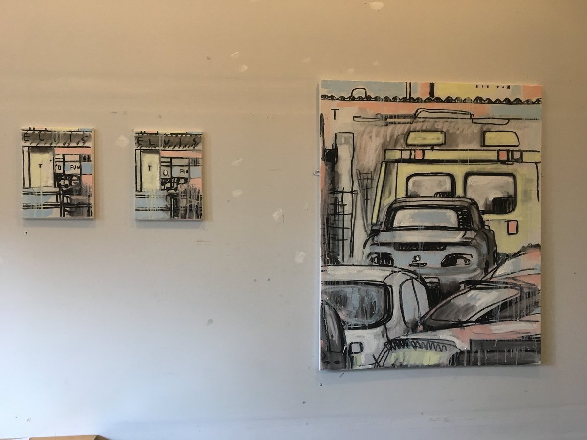 Do go and see Tom Swift’s paintings at @101SocialClub, on until Sunday only. Fresh and playful, inspired by various locations in #Margate and #Cliftonville