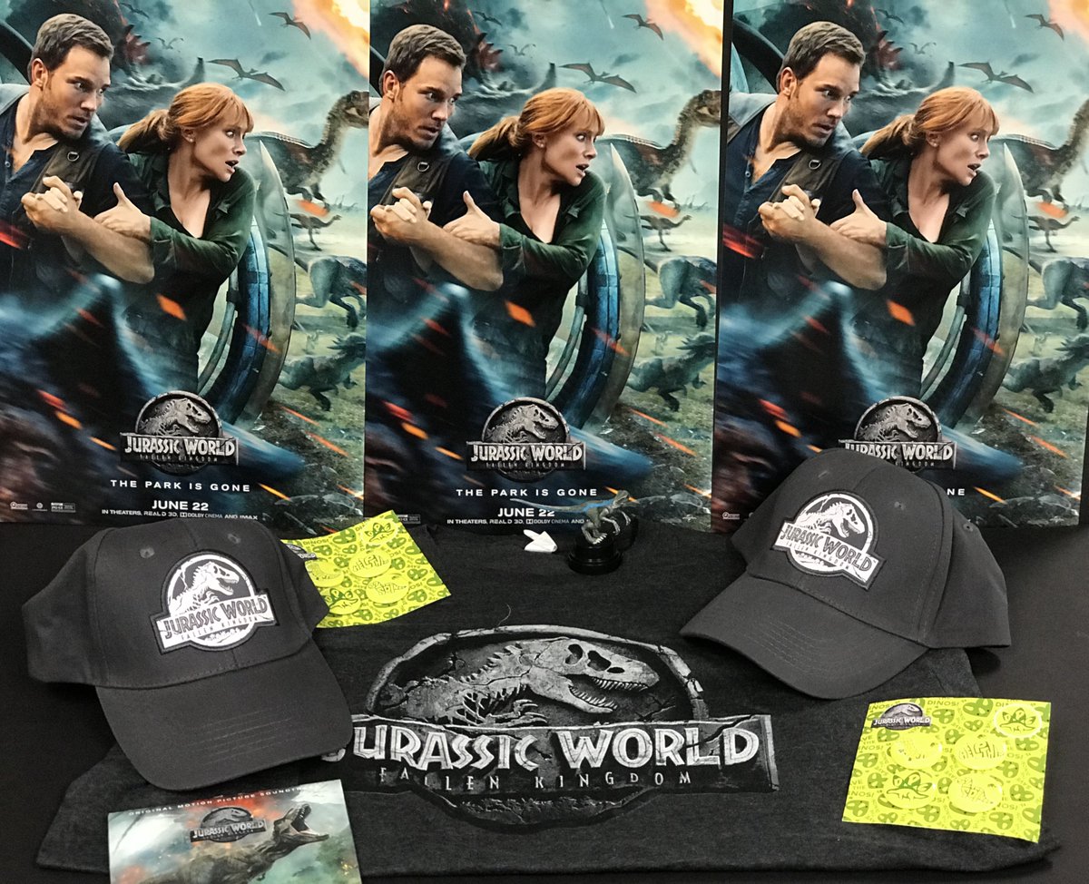 MoviesMoreFun's tweet photo. Tomorrow @JurassicWorld #FallenKingdom hits theaters and we're celebrating by giving away a prize pack from the movie to one of our lucky followers! Like & RT for your chance to win. #JuassicWorld https://t.co/NtYaylE31W