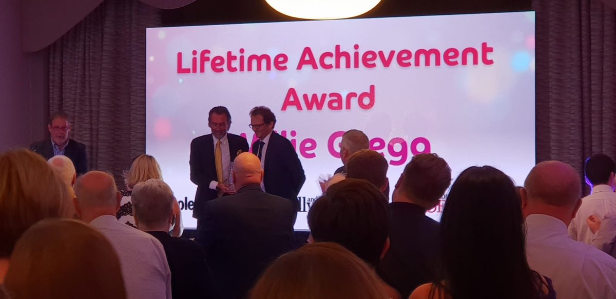 #CCGPAwards18 lifetime #achievement #award to #WillieGregg #inspirational and #amazing #charitywork .. such a deserving awardee